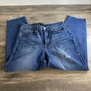 Nanette Lepore size 10 ankle length jeans. Super High Rise Tapered.